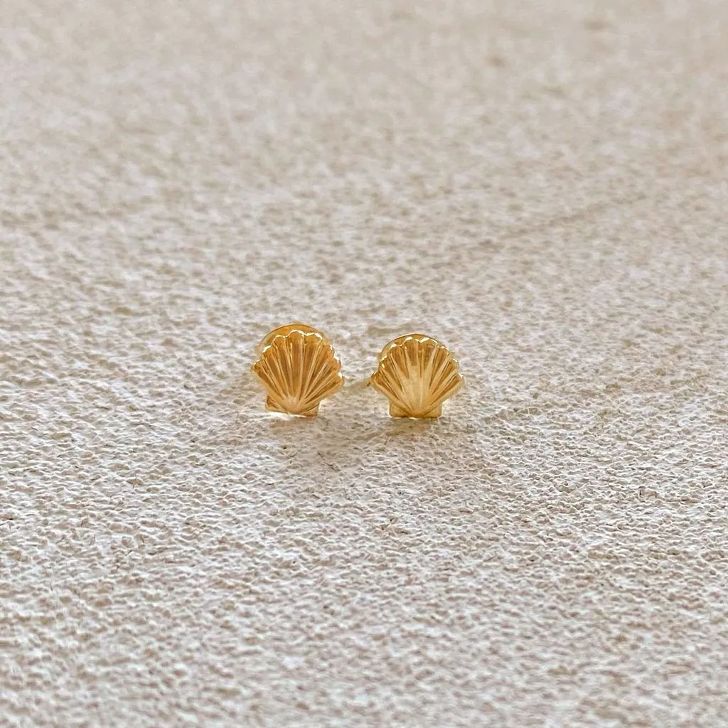 Coquille Studs | Gold