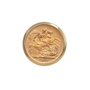 Daisy Exclusive 1911 22k Gold 1 Sovereign George V 18k gold Ring