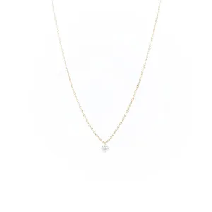 Dana?? 18K Gold Necklace w. Diamond, 0.08 ct
