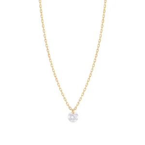 Dana?? 18K Gold Necklace w. Diamond, 0.15 ct.