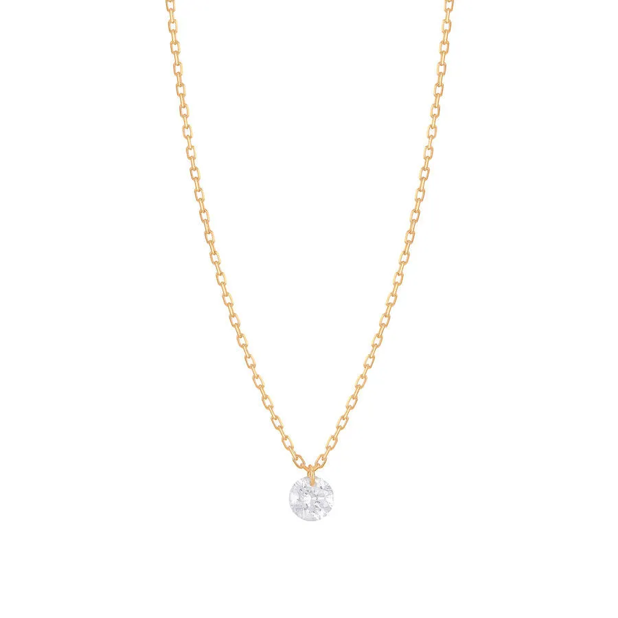 Dana?? 18K Gold Necklace w. Diamond, 0.15 ct.
