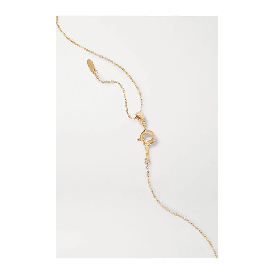 Dana?? hanging 18K Gold, Whitegold or Rosegold Necklace w. 7 Diamonds