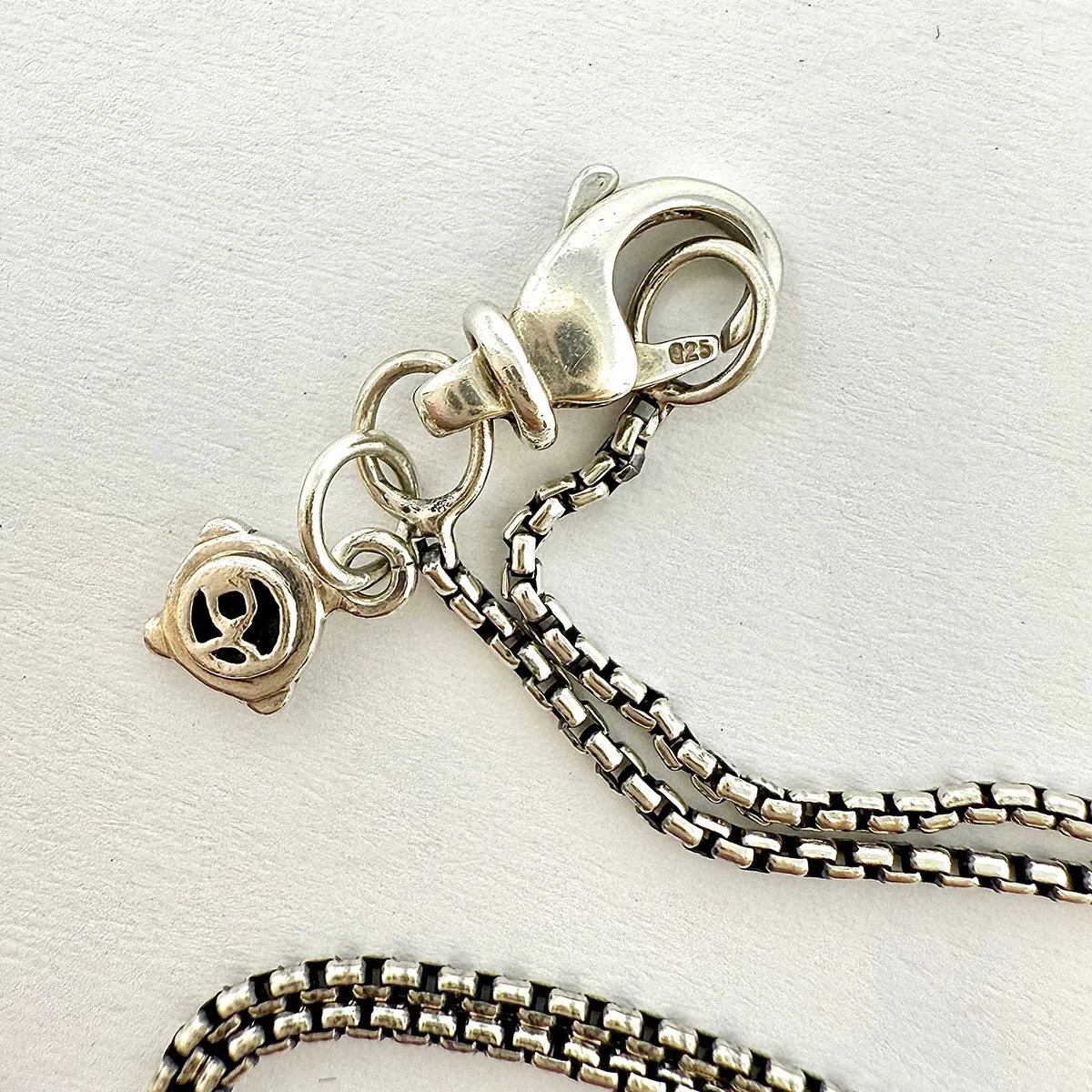 David Yurman Thoroughbred Cable Circle Necklace