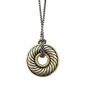 David Yurman Thoroughbred Cable Circle Necklace