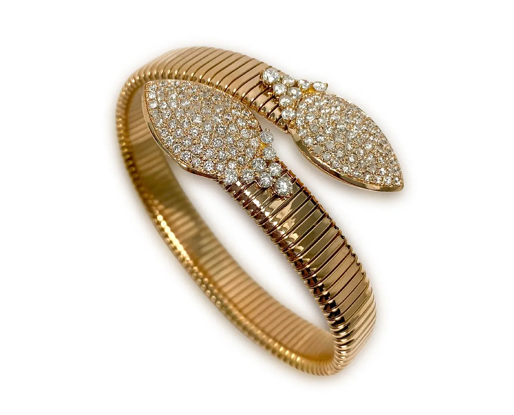 Diamond Bracelet 2.64 Cts 18K Rose Gold