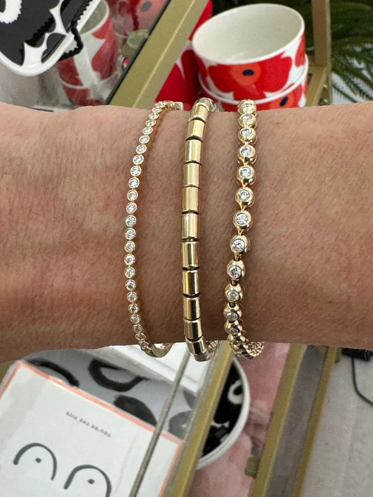 Diamond Bubble Tennis Bracelet/3.5ctw