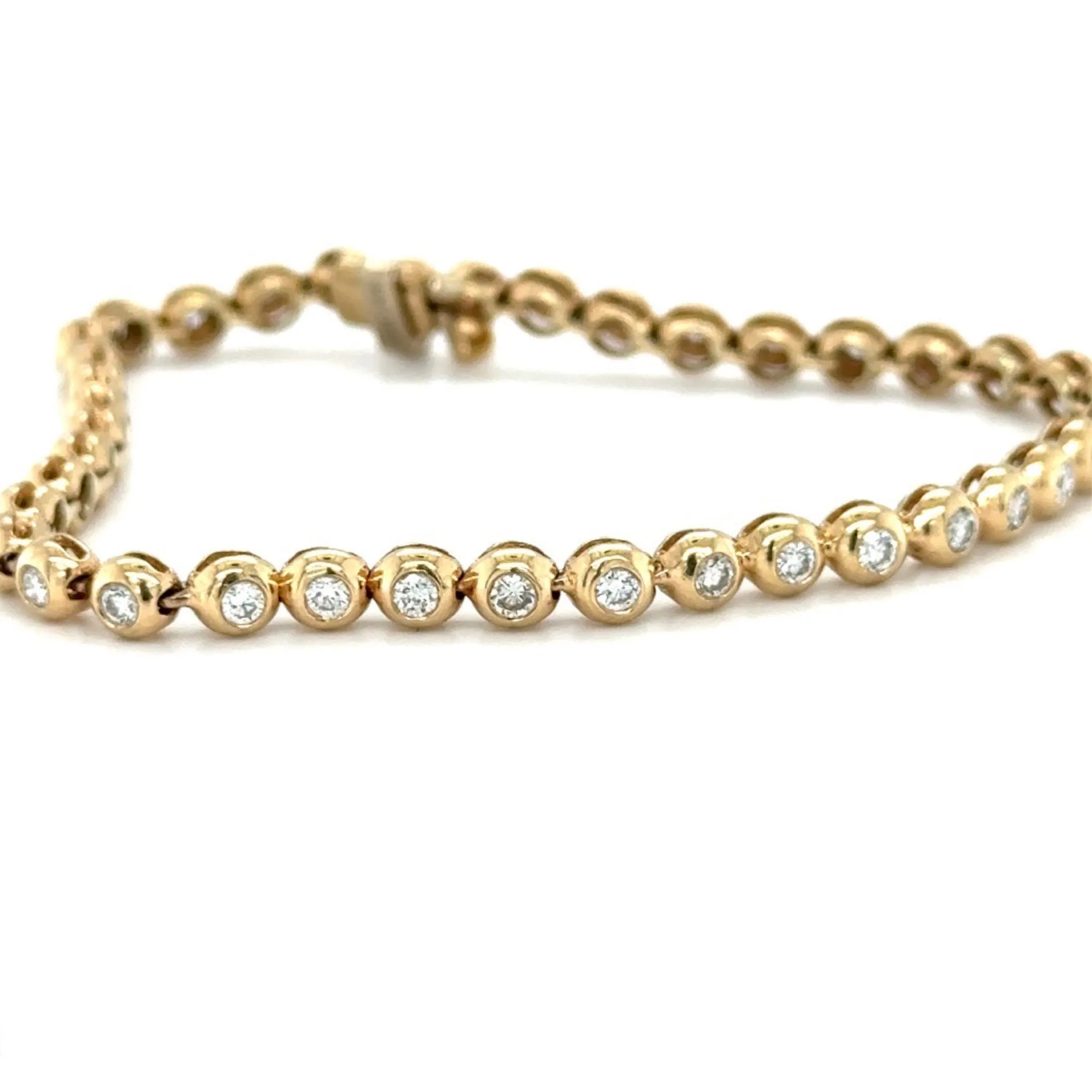 Diamond Bubble Tennis Bracelet/3.5ctw