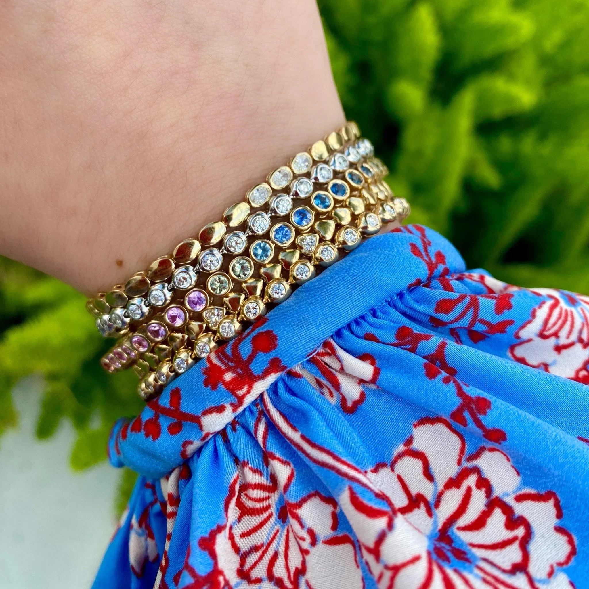 Diamond Bubble Tennis Bracelet/3.5ctw