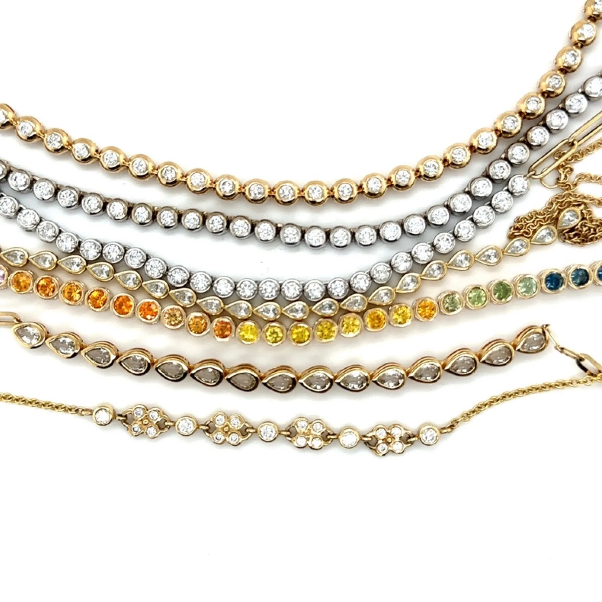 Diamond Bubble Tennis Bracelet/3.5ctw