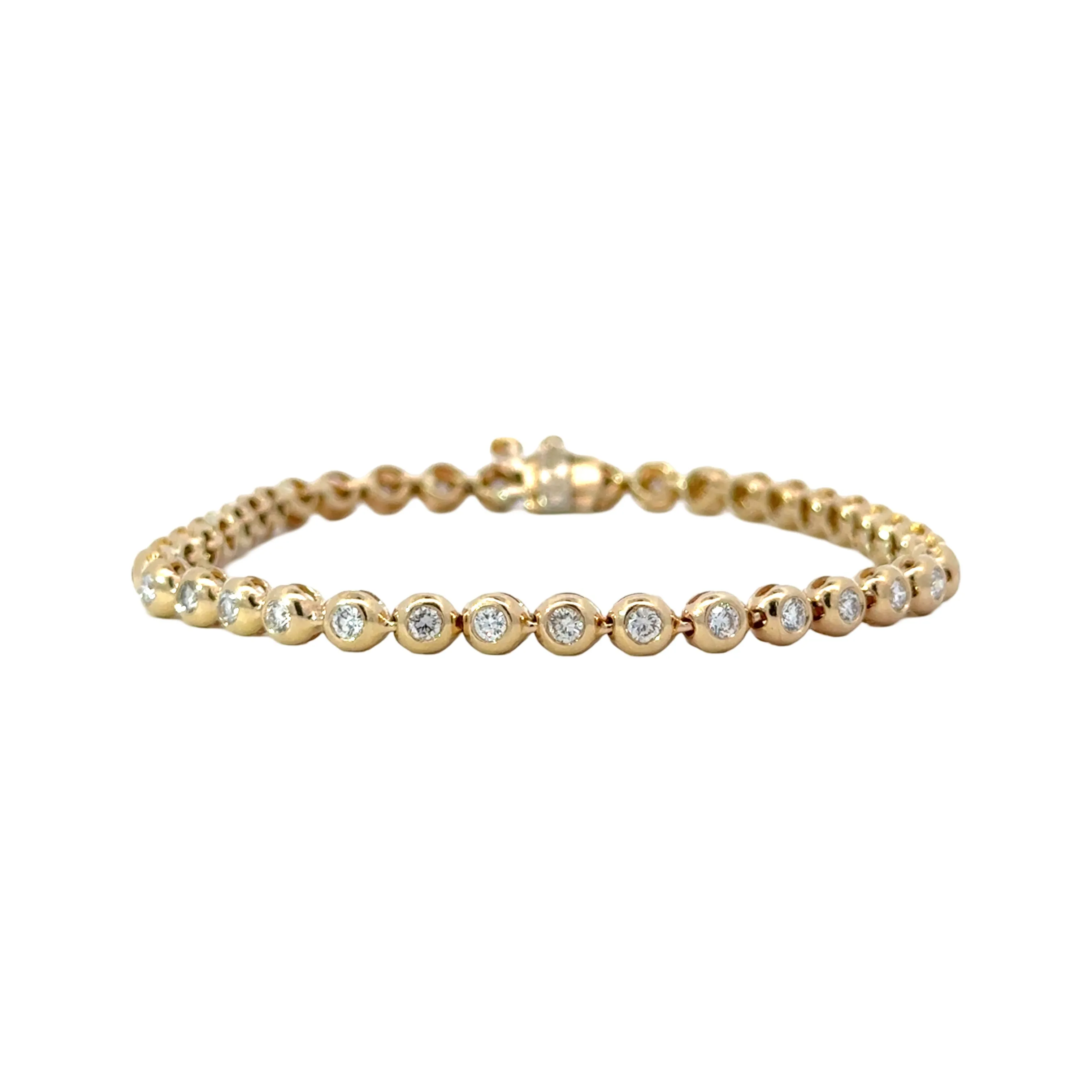 Diamond Bubble Tennis Bracelet/3.5ctw