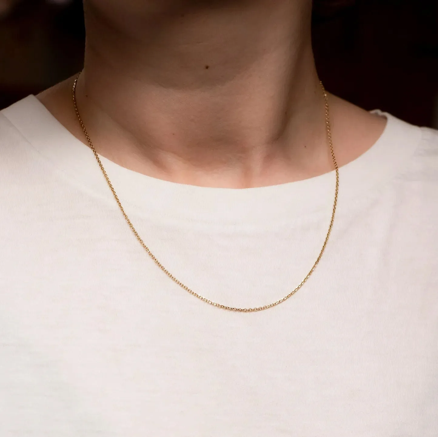 Diamond Cut Gold Plated or Silver Necklace