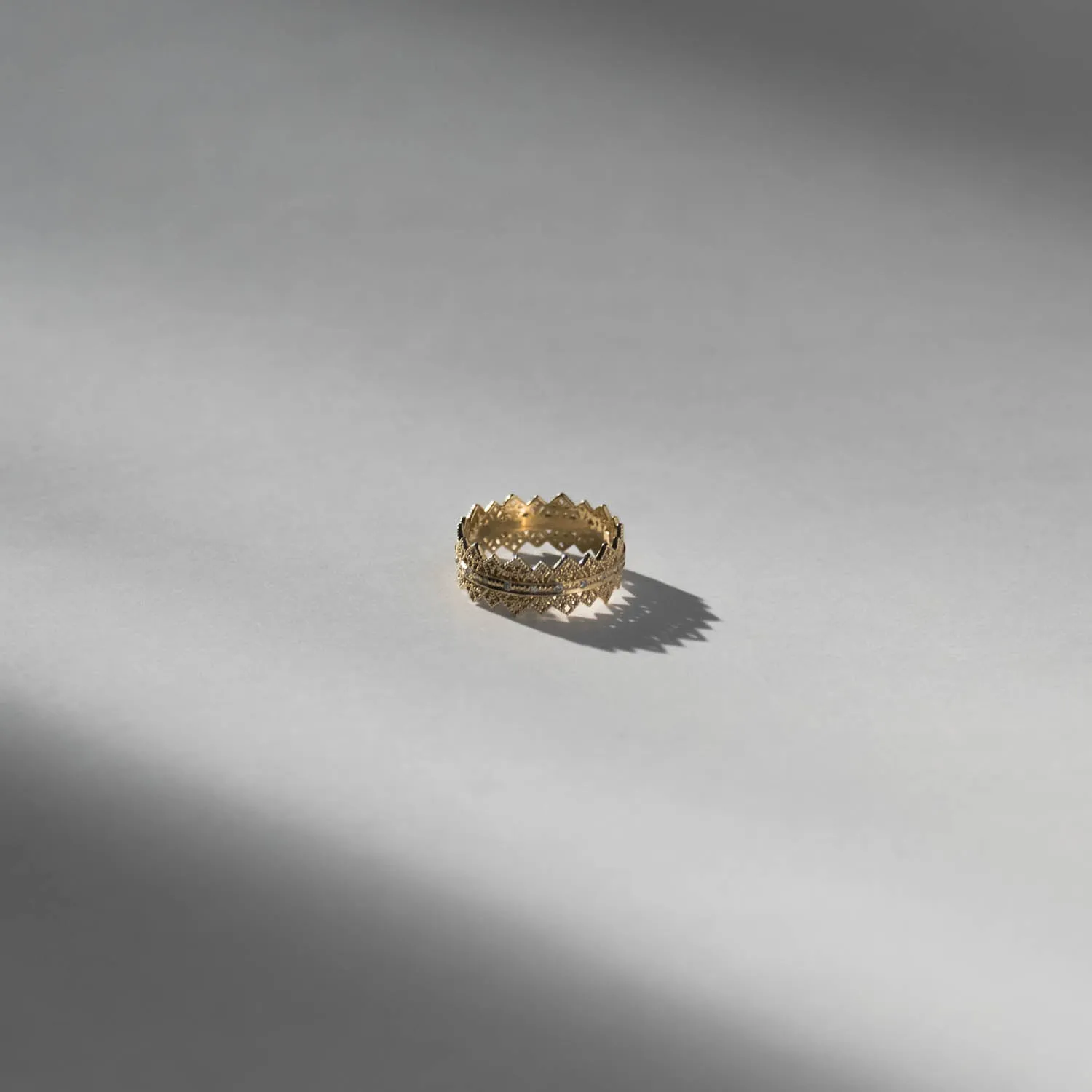 Diamond Eternity Lace Band w Alternating Diamonds