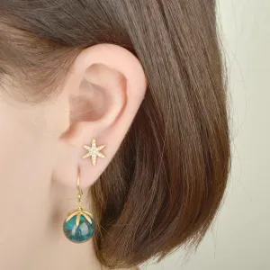 Diamond Pave Star Earrings