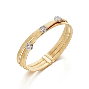 Diamond Triple Circle Bracelet