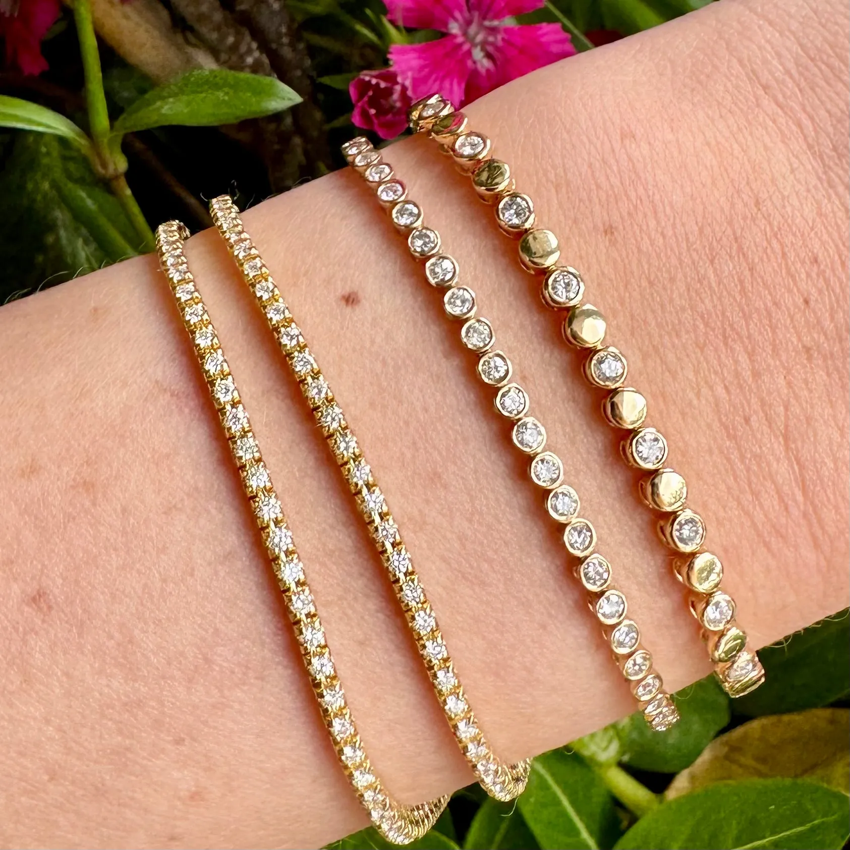Double Diamond Tennis Bracelet