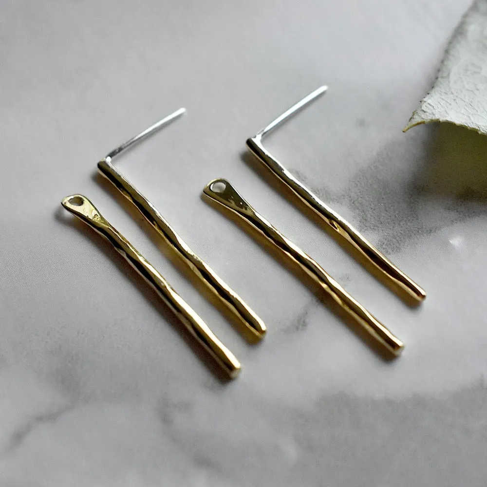 Double Stick Jacket Stud Earrings