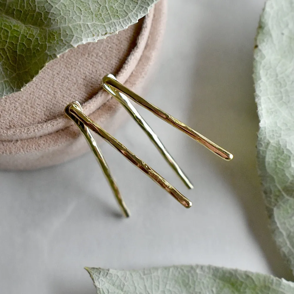 Double Stick Jacket Stud Earrings