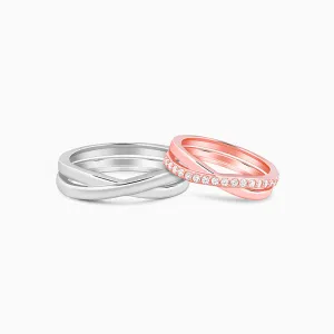 Dual Tone True Vow Couple Band