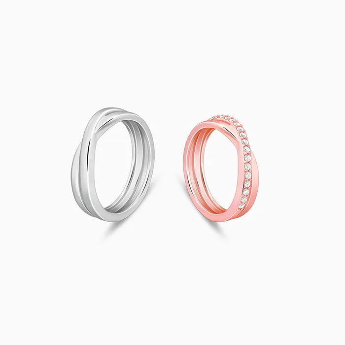 Dual Tone True Vow Couple Band