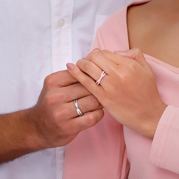 Dual Tone True Vow Couple Band