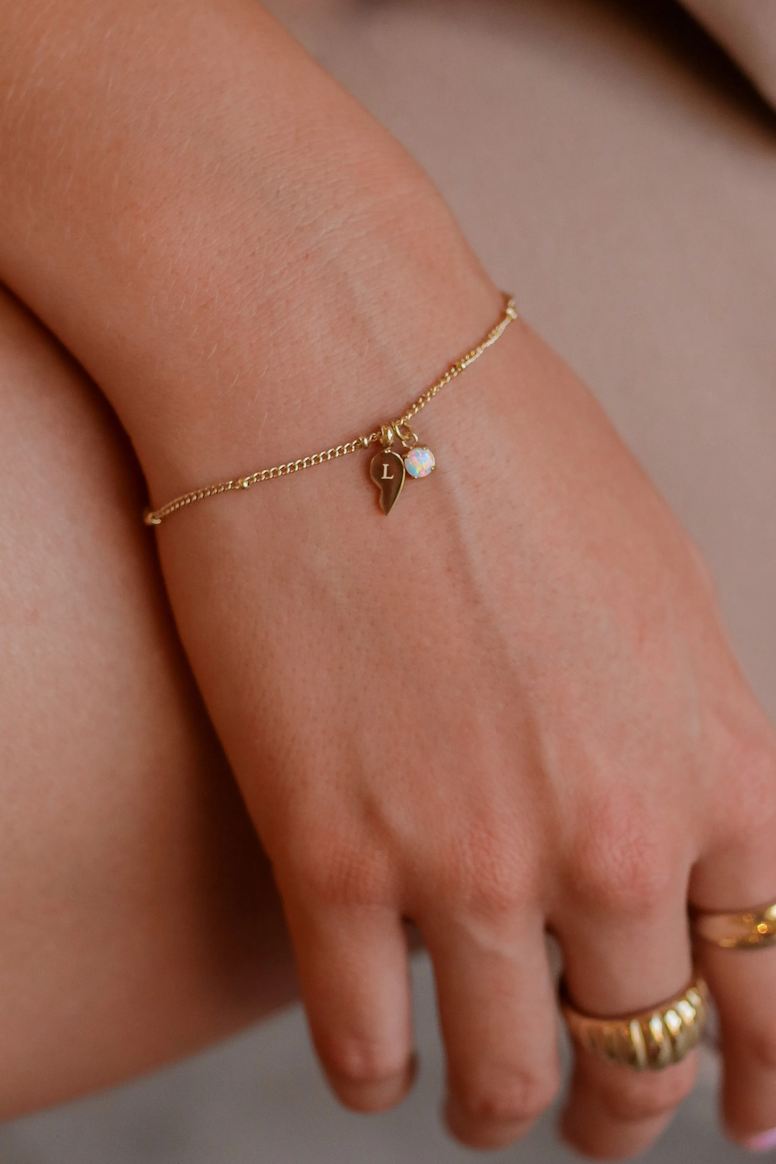 Ellery - Stainless Steel Heart Bracelet