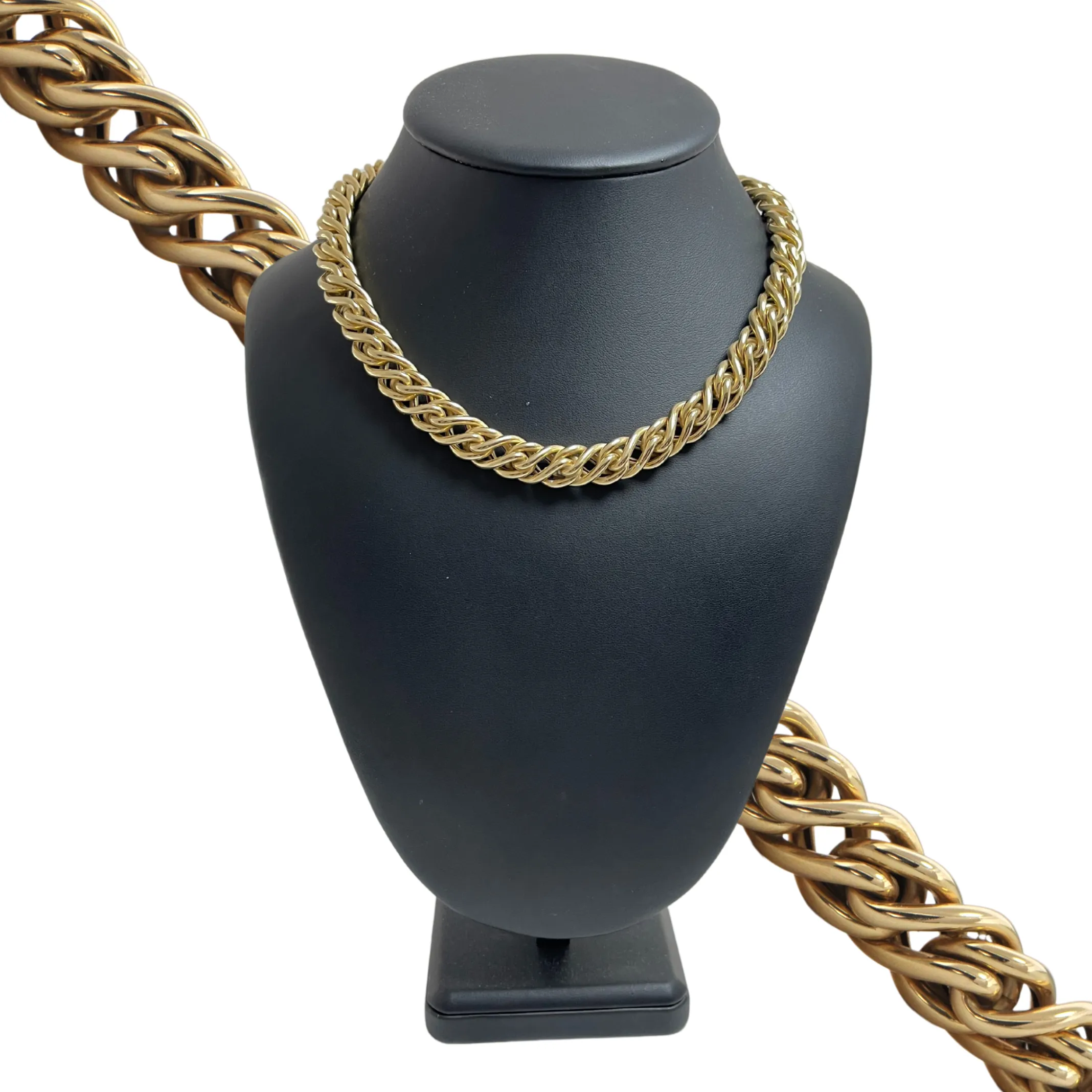 Estate Italian 14K Gold Braided Link Necklace
