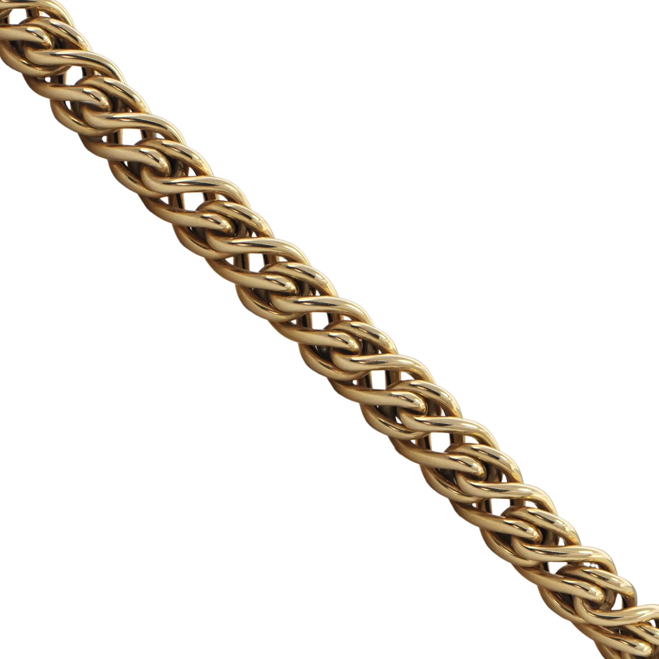 Estate Italian 14K Gold Braided Link Necklace