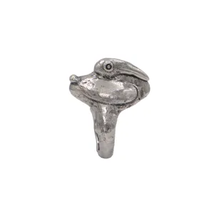 Estate Signed Walter Schluep Sterling Silver Duck Ring