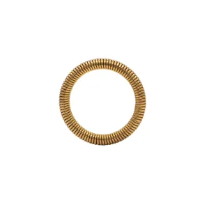Estate Tightly Coiled 18k Gold Wire Band