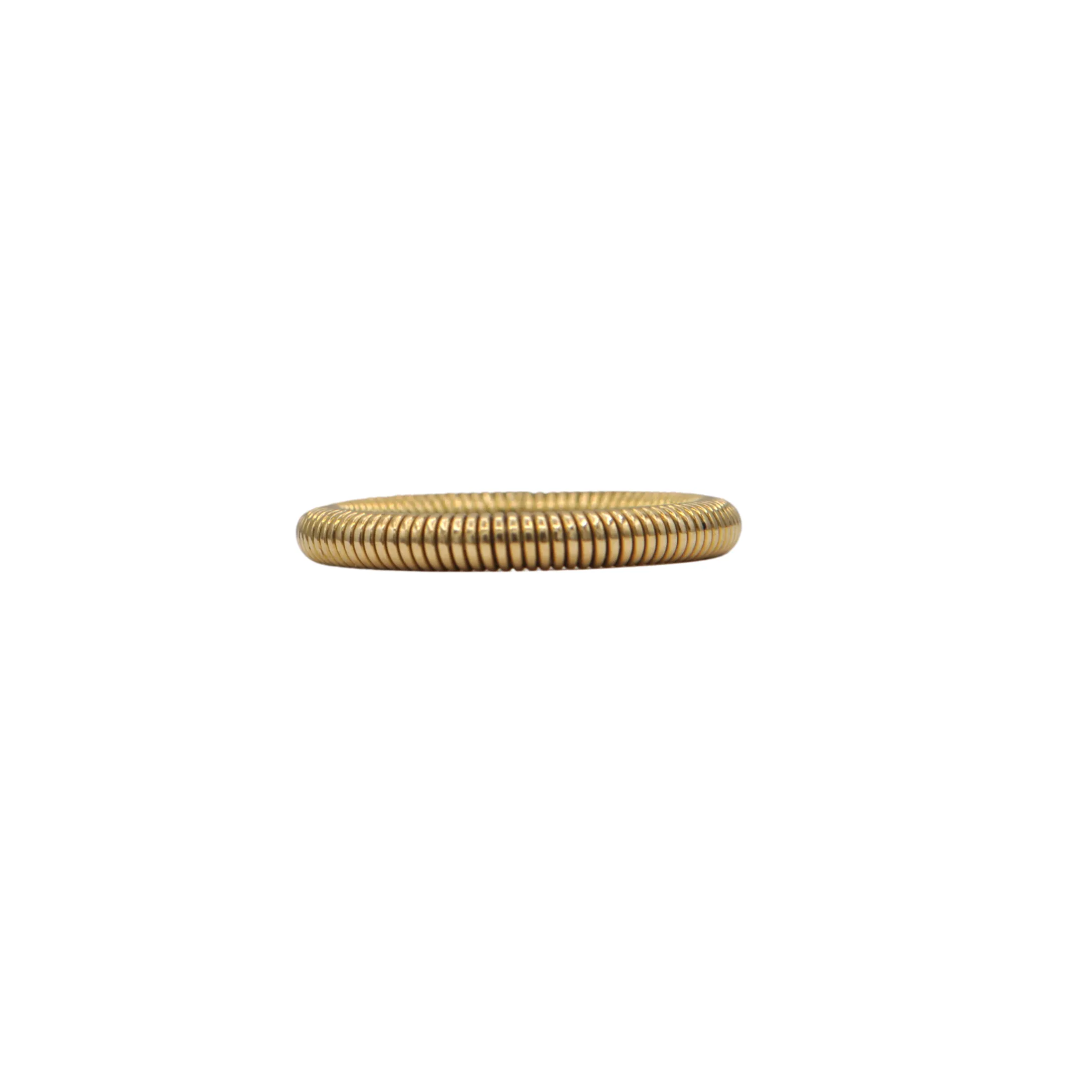 Estate Tightly Coiled 18k Gold Wire Band