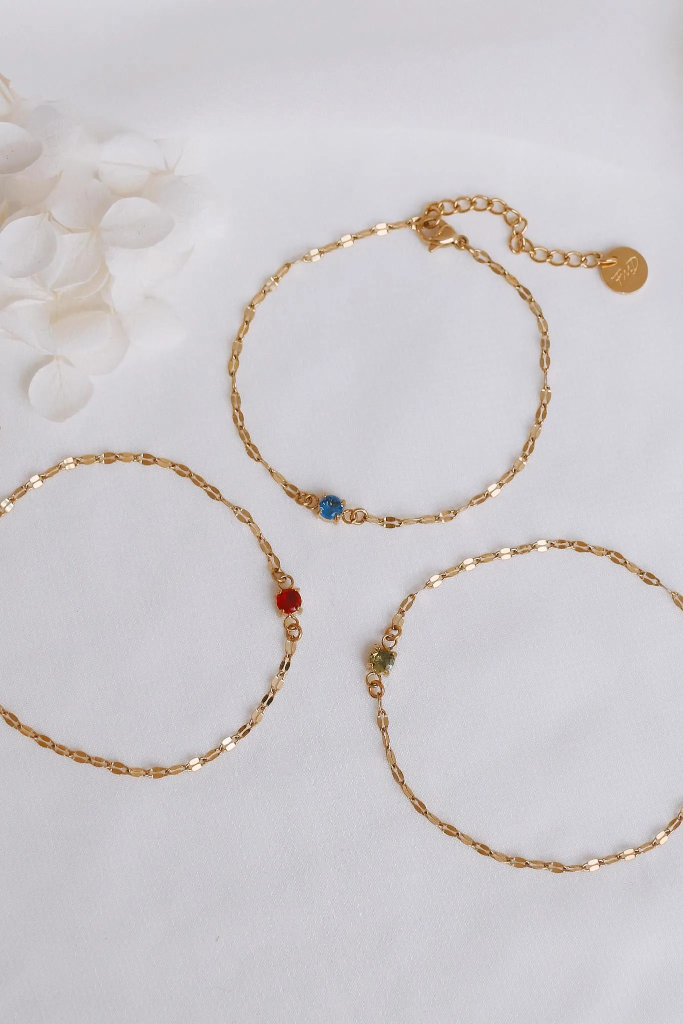 Fawn - Stainless Steel Birthstone Bracelet
