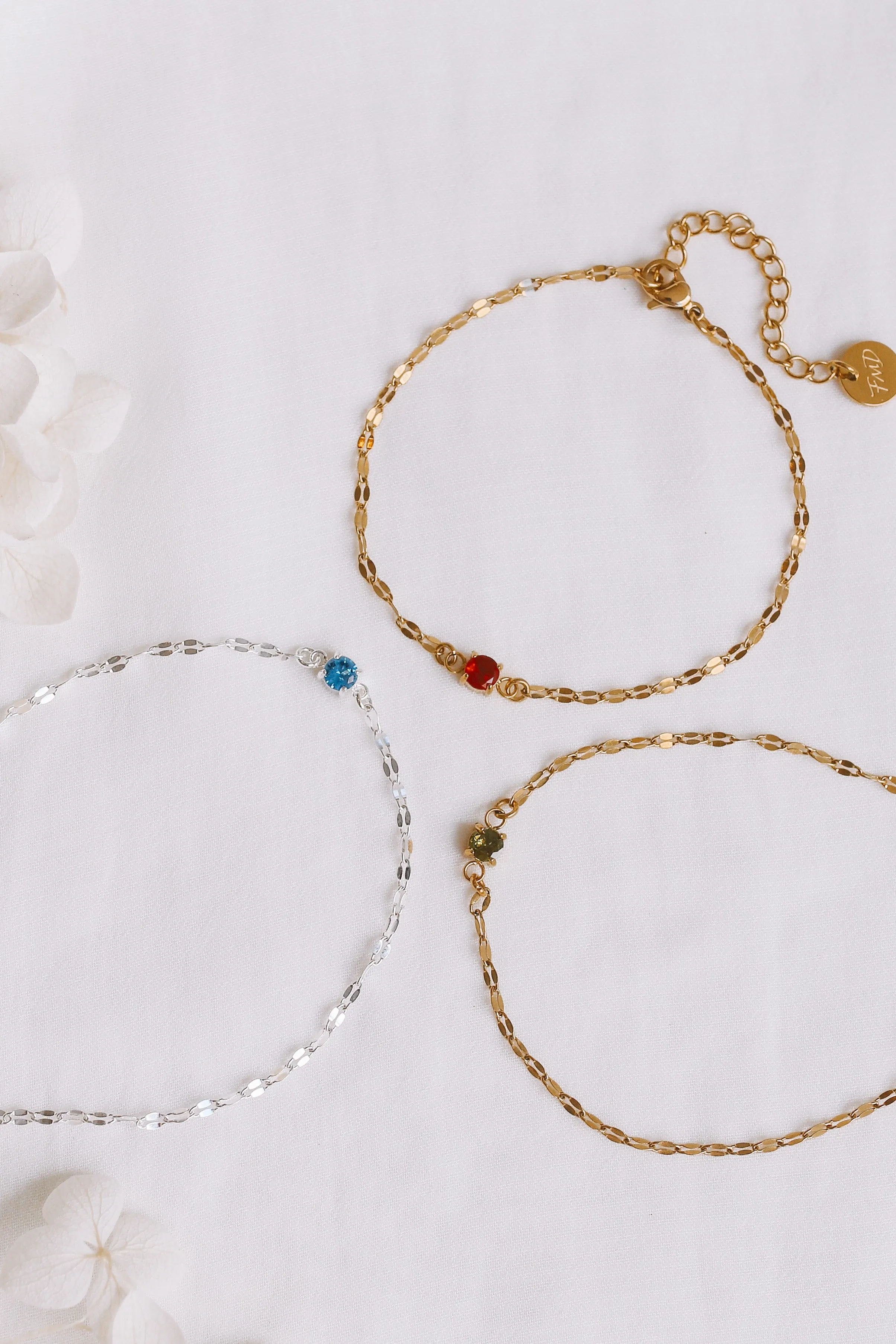 Fawn - Stainless Steel Birthstone Bracelet
