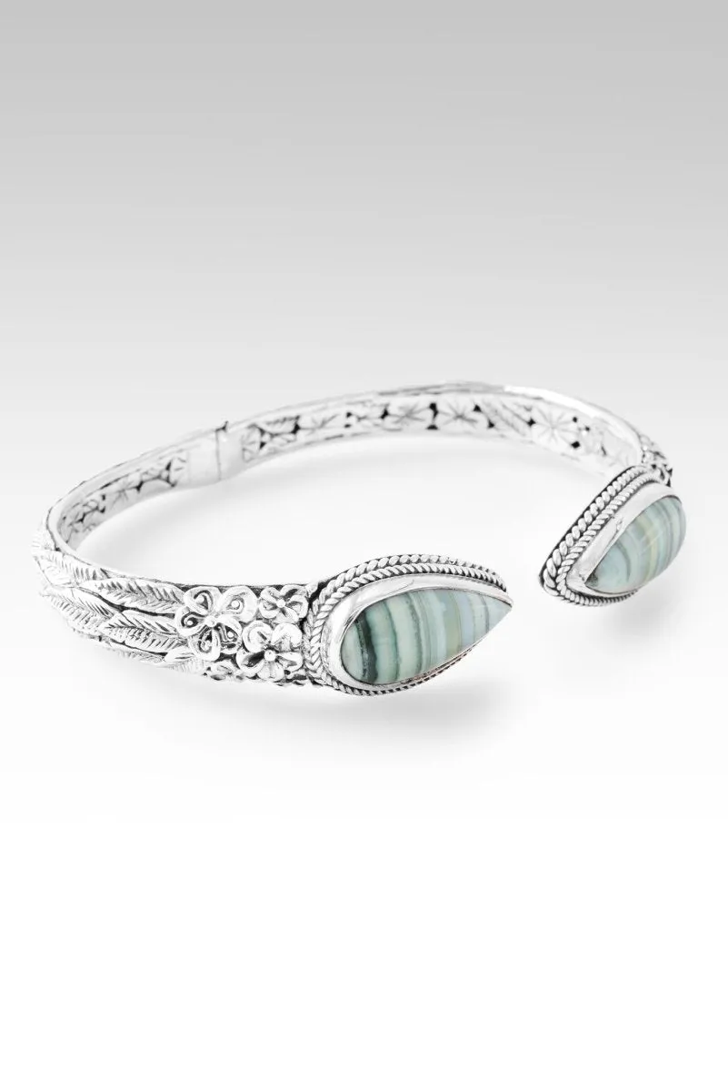 Floral Harmony Tip-to-Tip Bracelet? in Green Opal