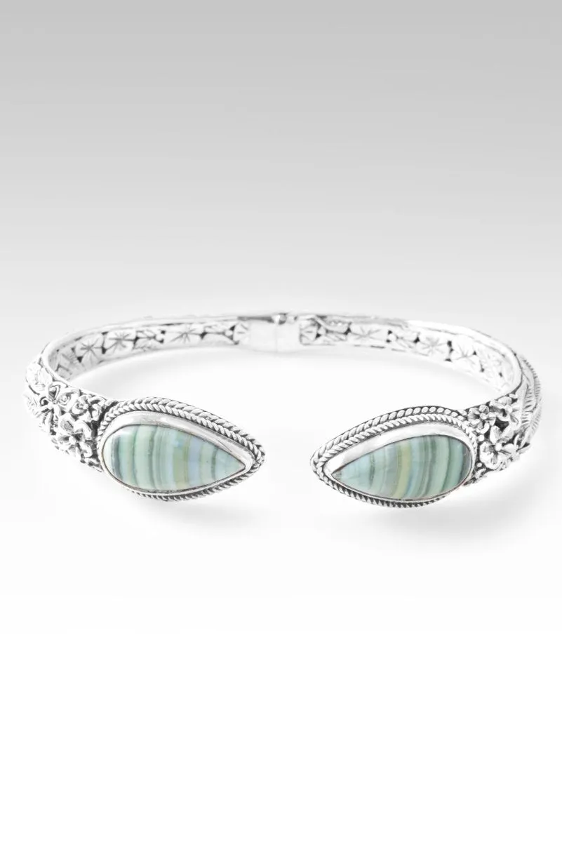Floral Harmony Tip-to-Tip Bracelet? in Green Opal