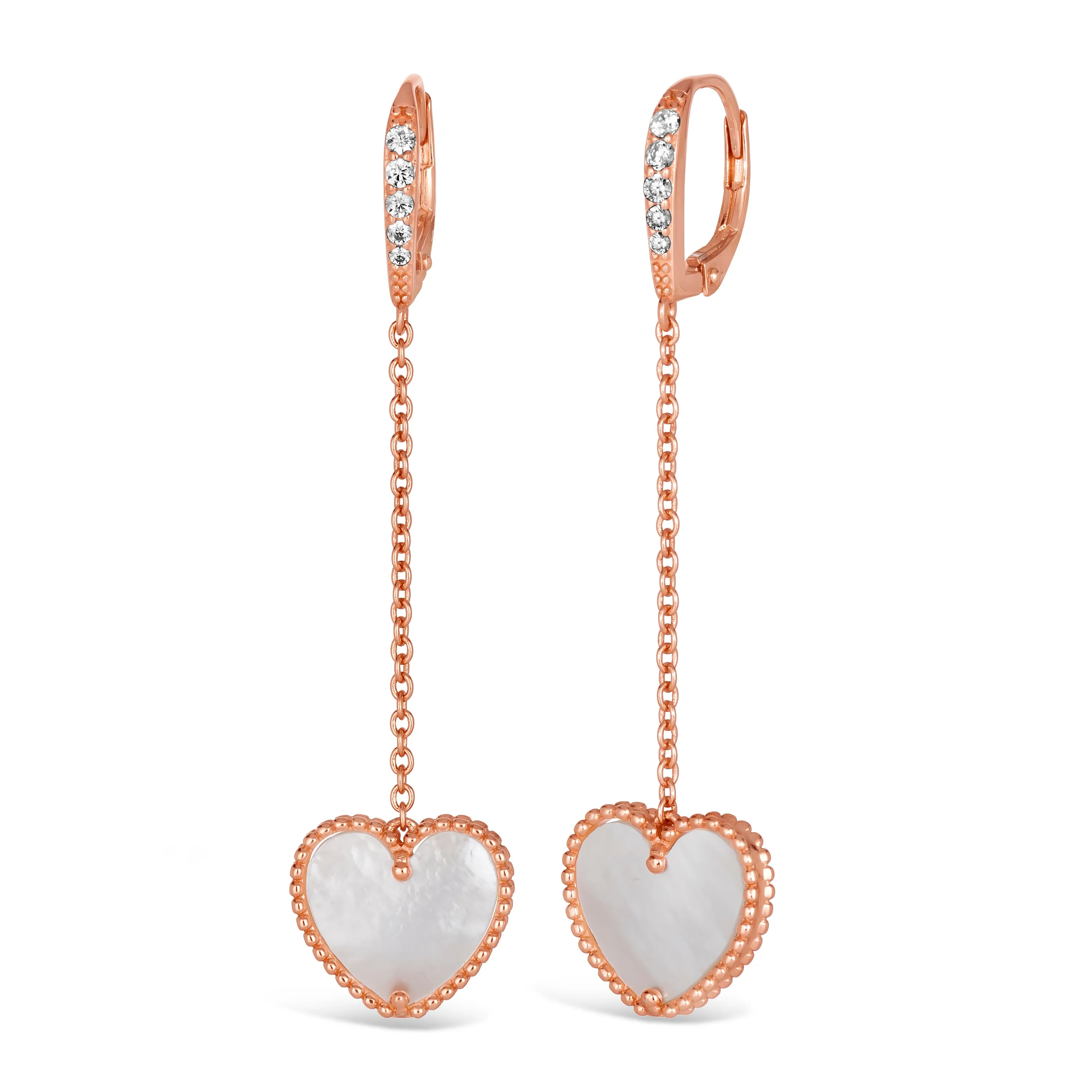 Gem Inlay Motif Earring Dangles