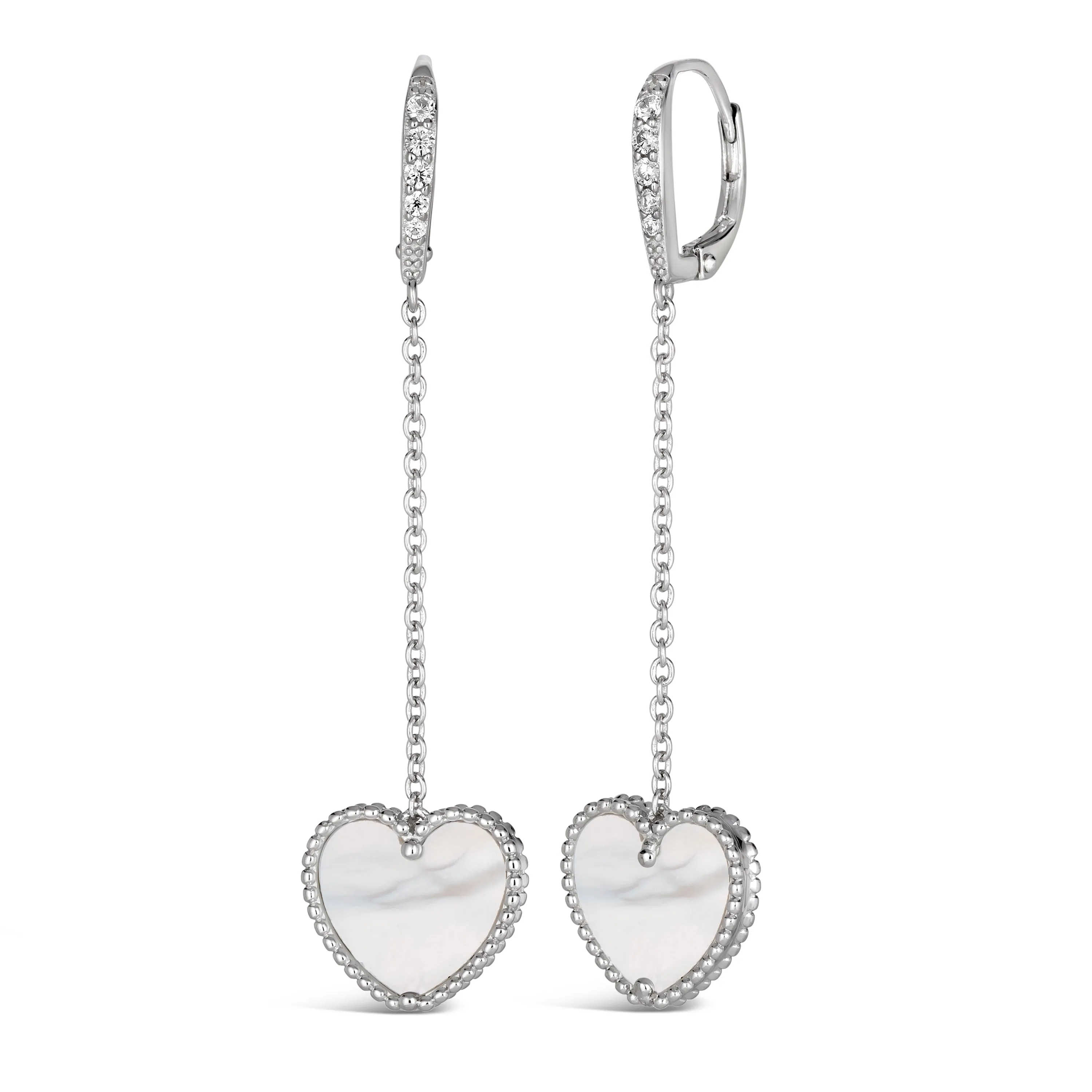 Gem Inlay Motif Earring Dangles