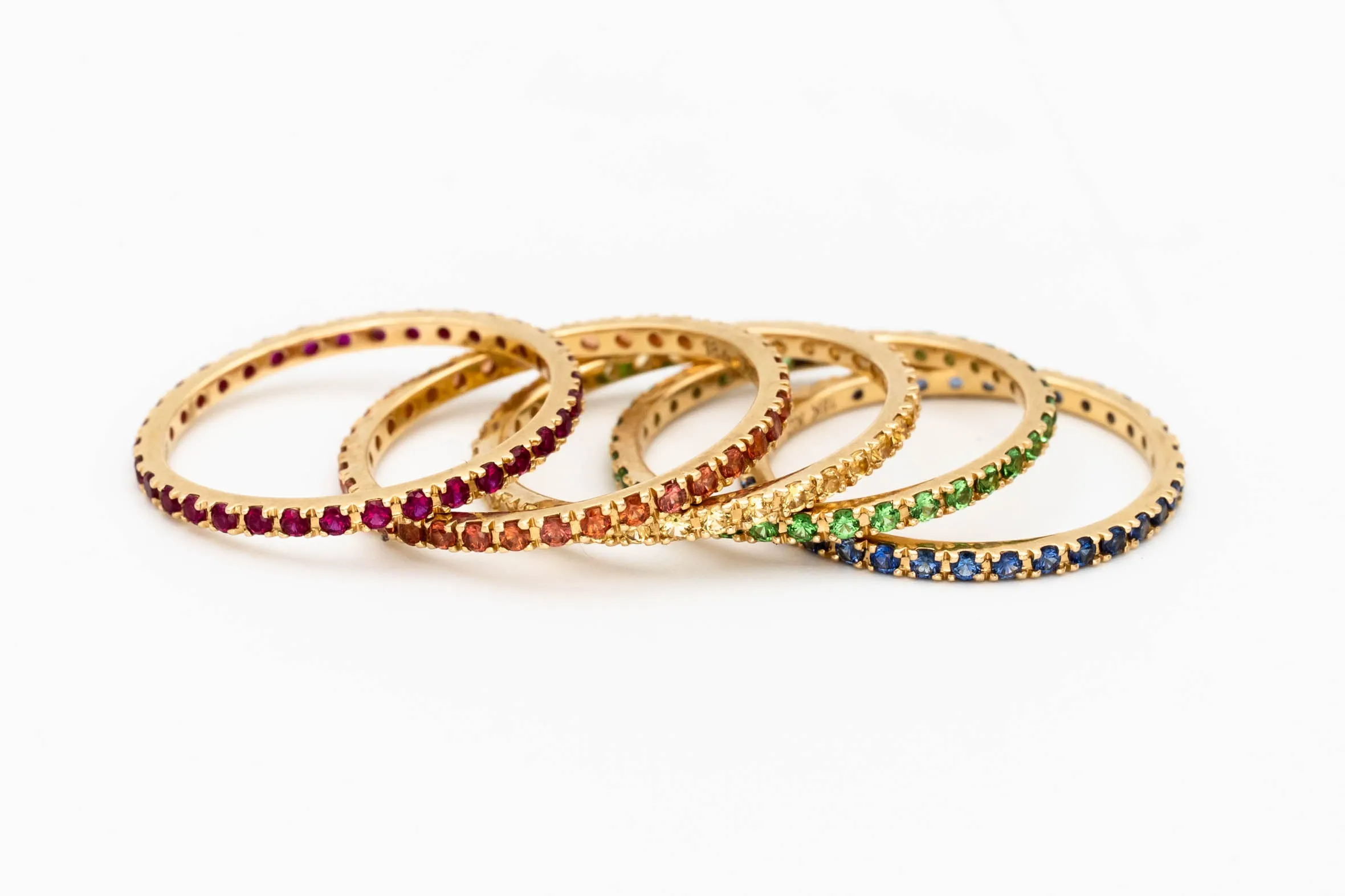 Gemstone Eternity Band