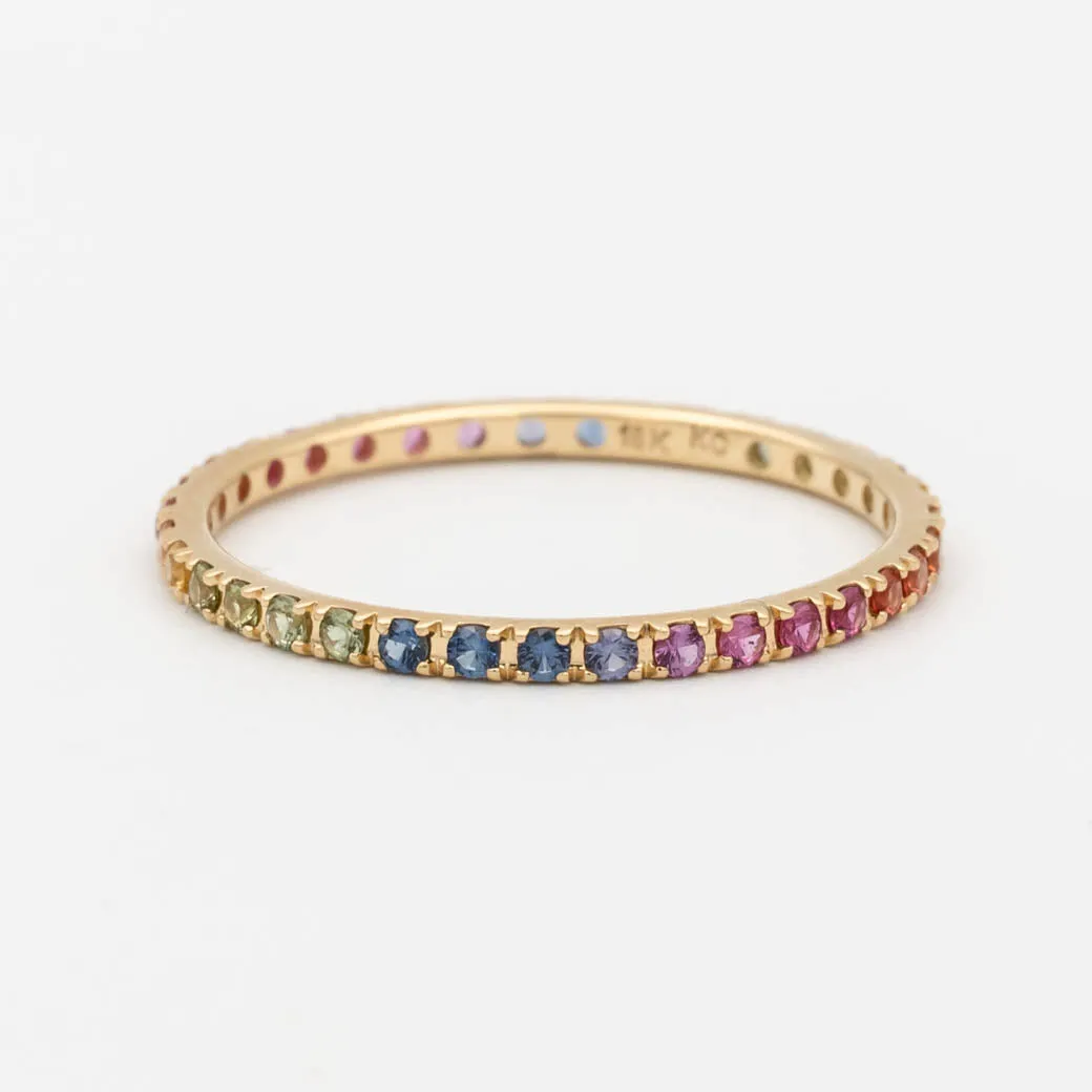 Gemstone Eternity Band