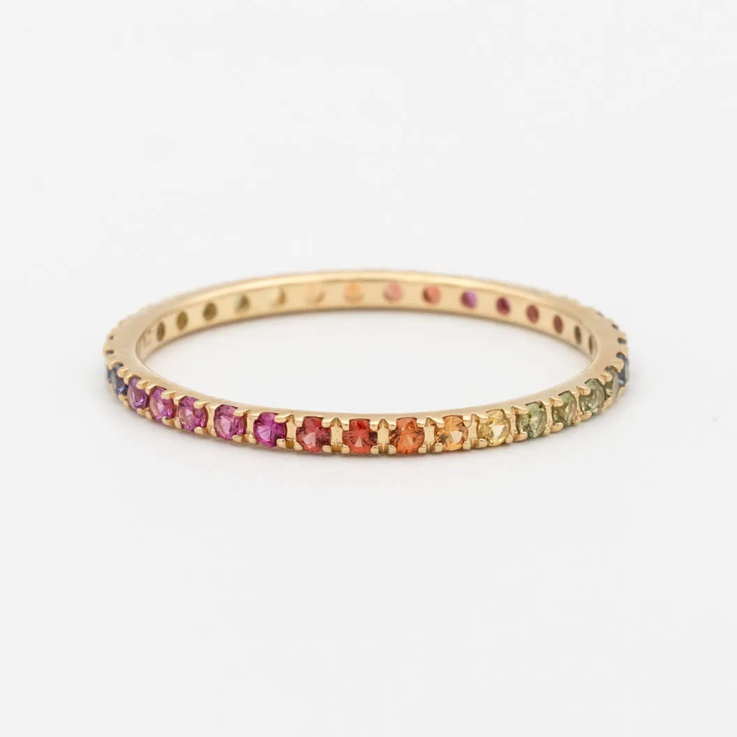 Gemstone Eternity Band