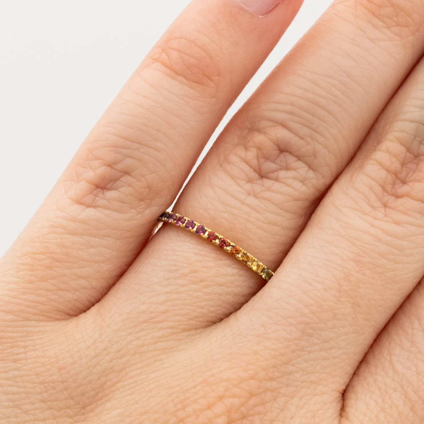Gemstone Eternity Band