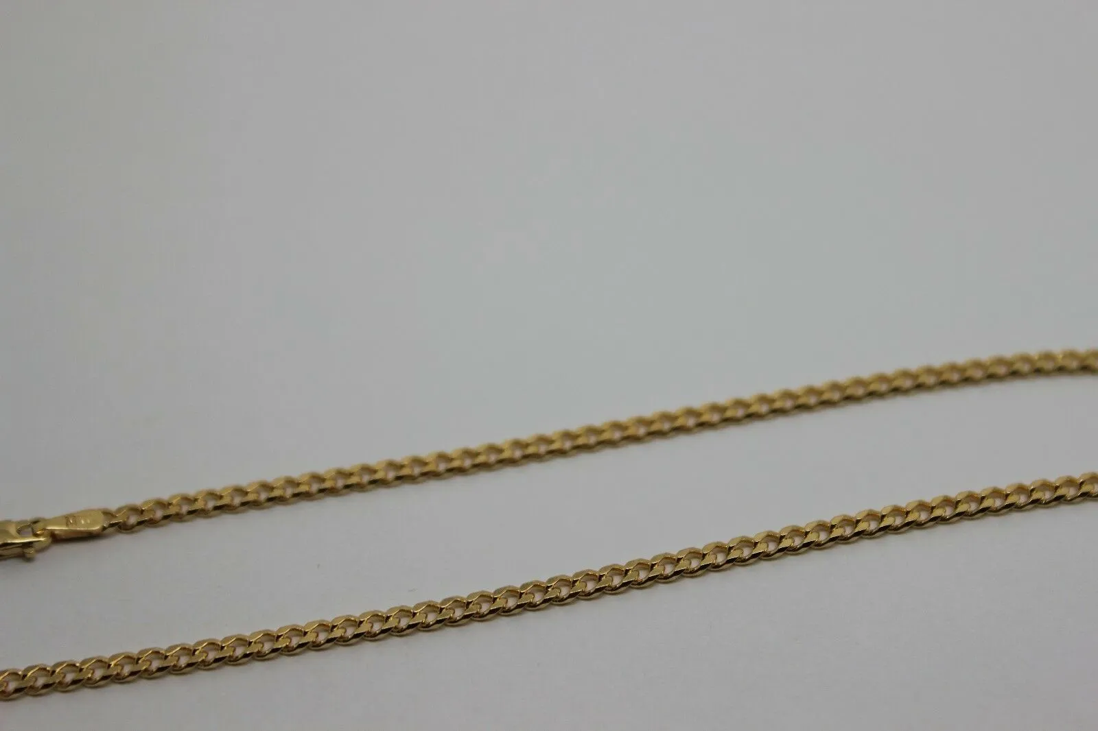 Genuine 9ct Solid Yellow Gold 25cm Kerb Curb Anklet Belcher