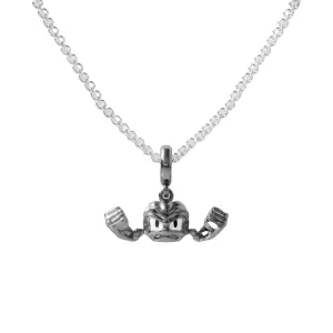 Geodude Pokemon Pandora Fit Charm Necklace, 925 Sterling Silver