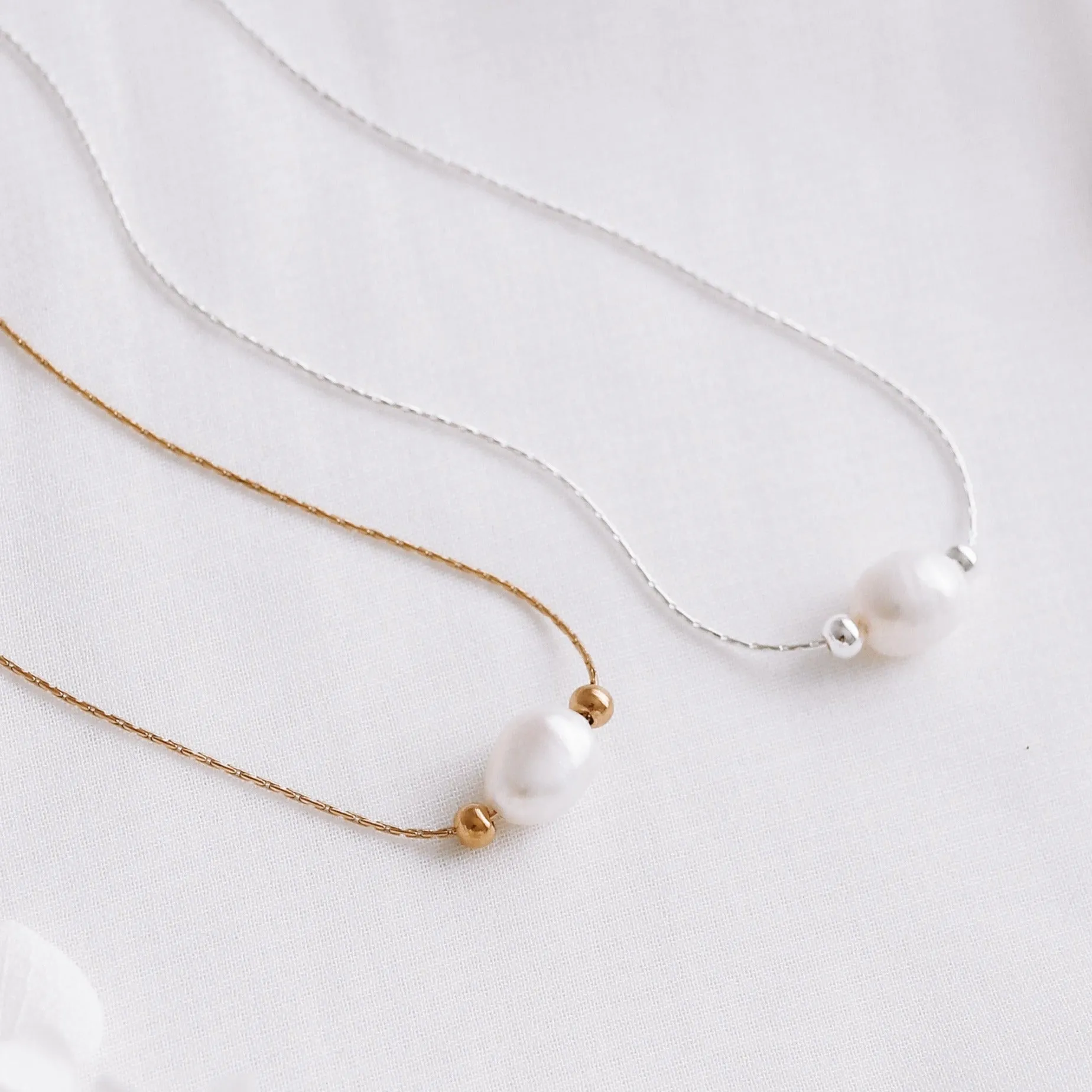 Ginny - Stainless Steel Pearl Bracelet