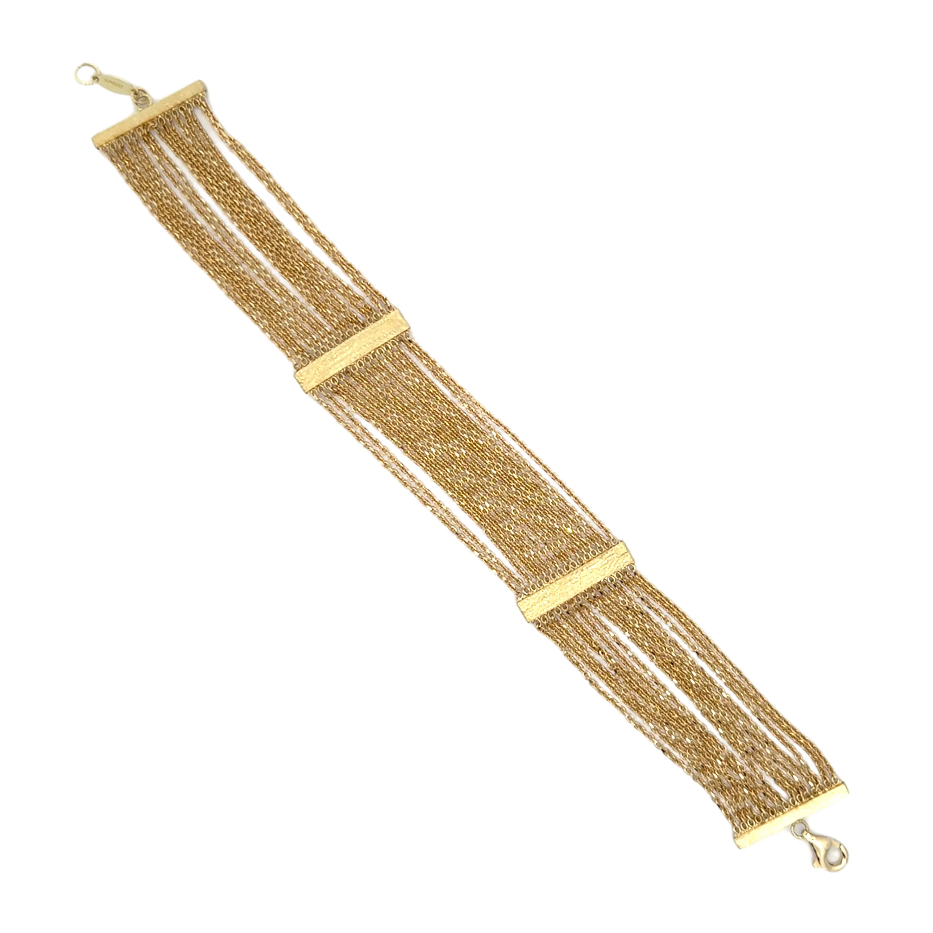 Gold Mesh Chain Bracelet