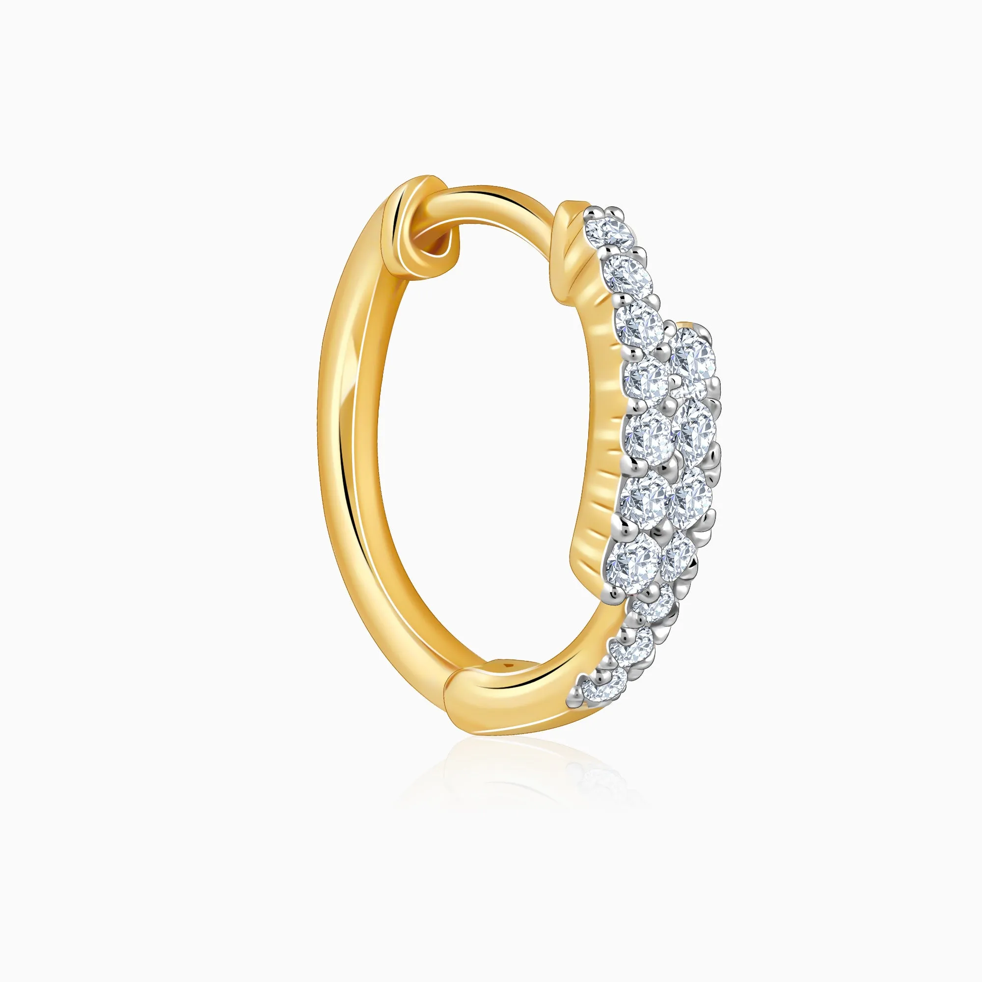 Gold Serene Shine Diamond Earrings