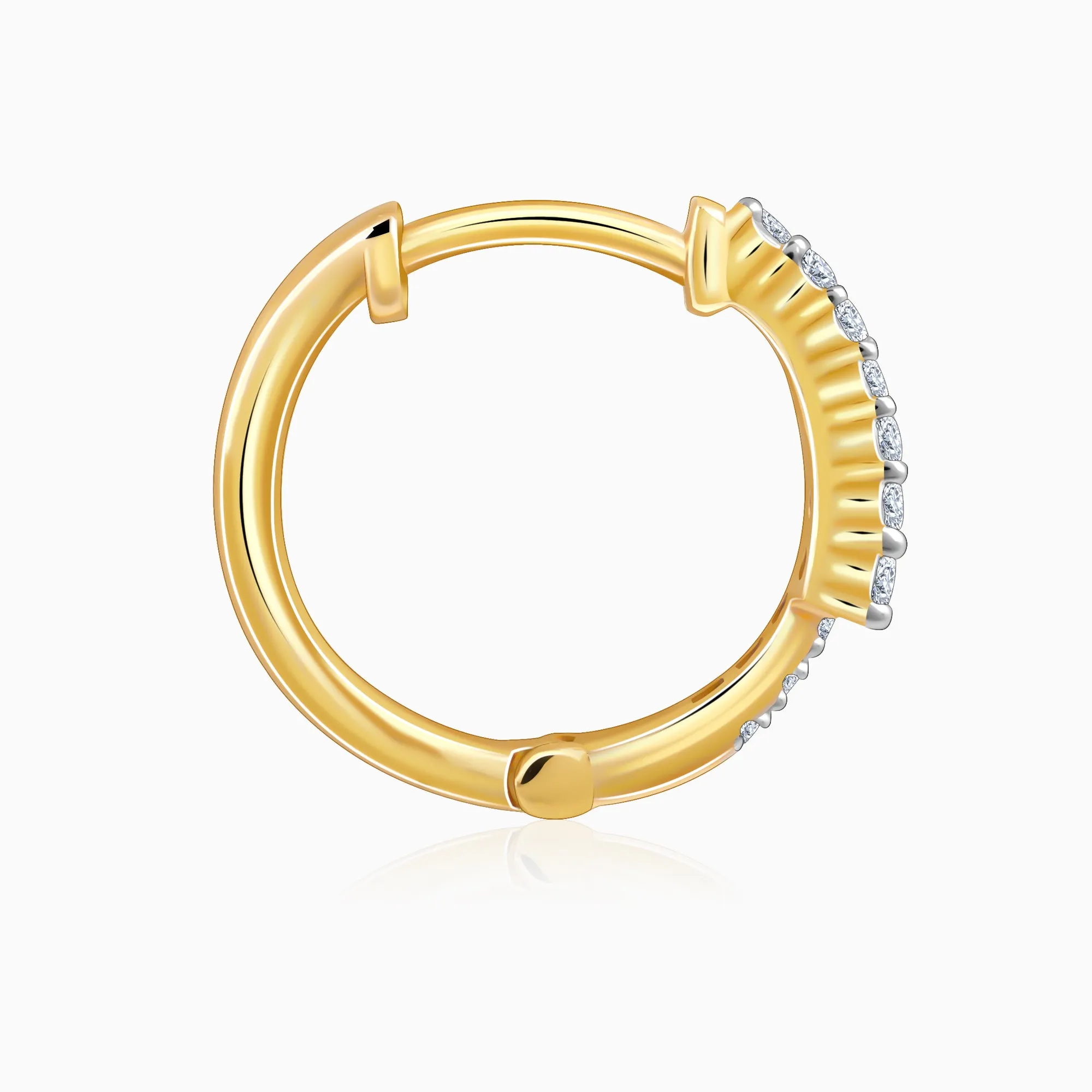 Gold Serene Shine Diamond Earrings