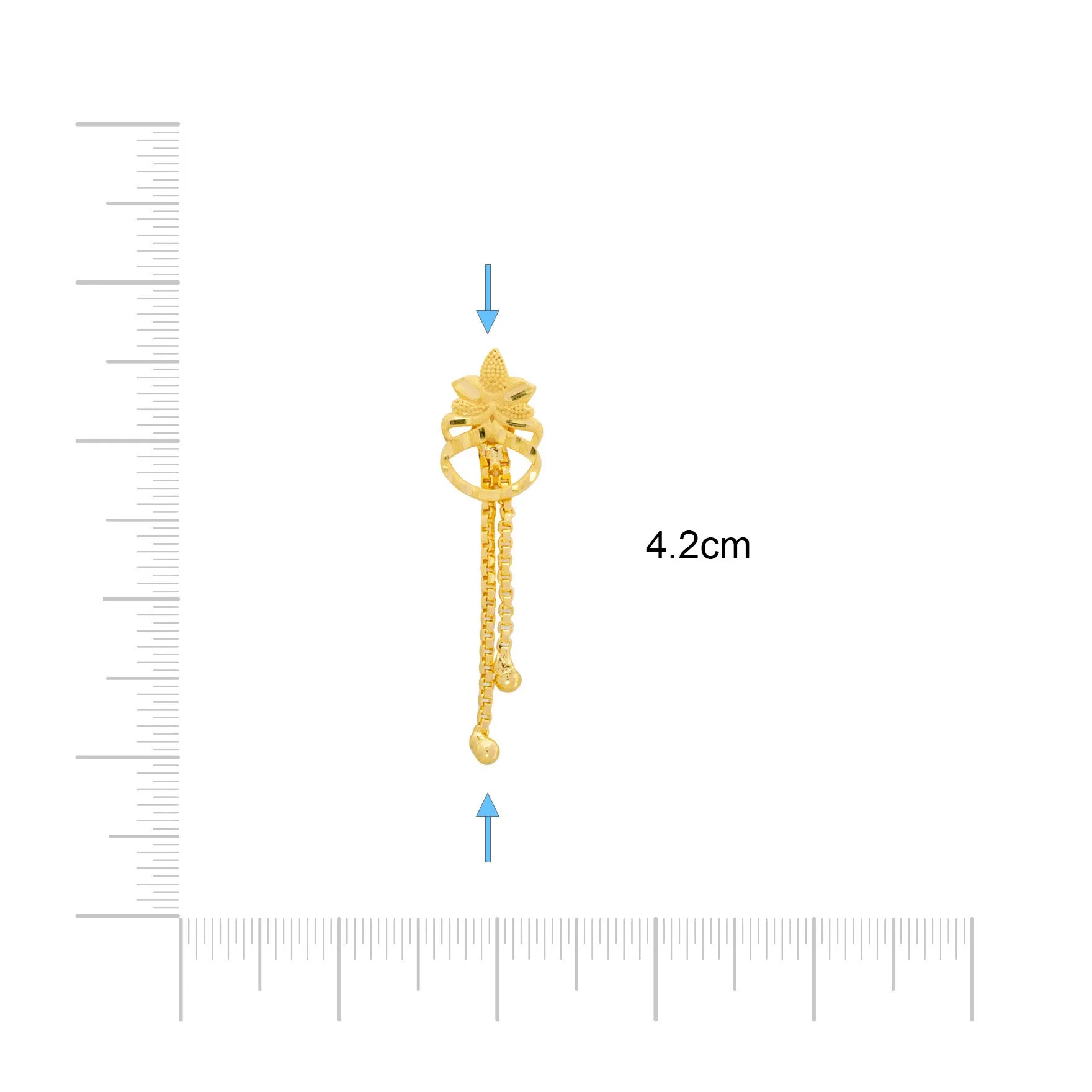 GOLDEN HANGING STUD PGHST12-021