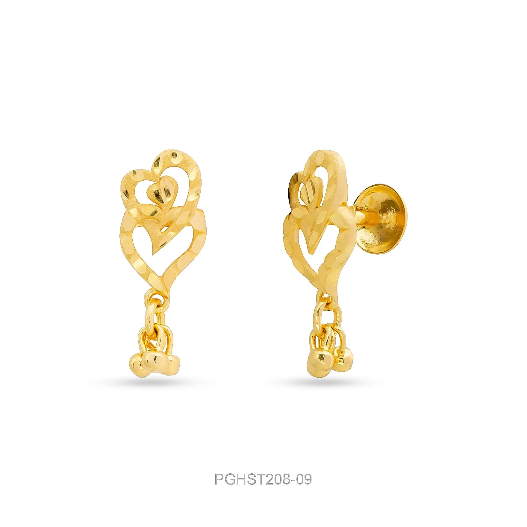 GOLDEN HANGING STUD PGHST208-09