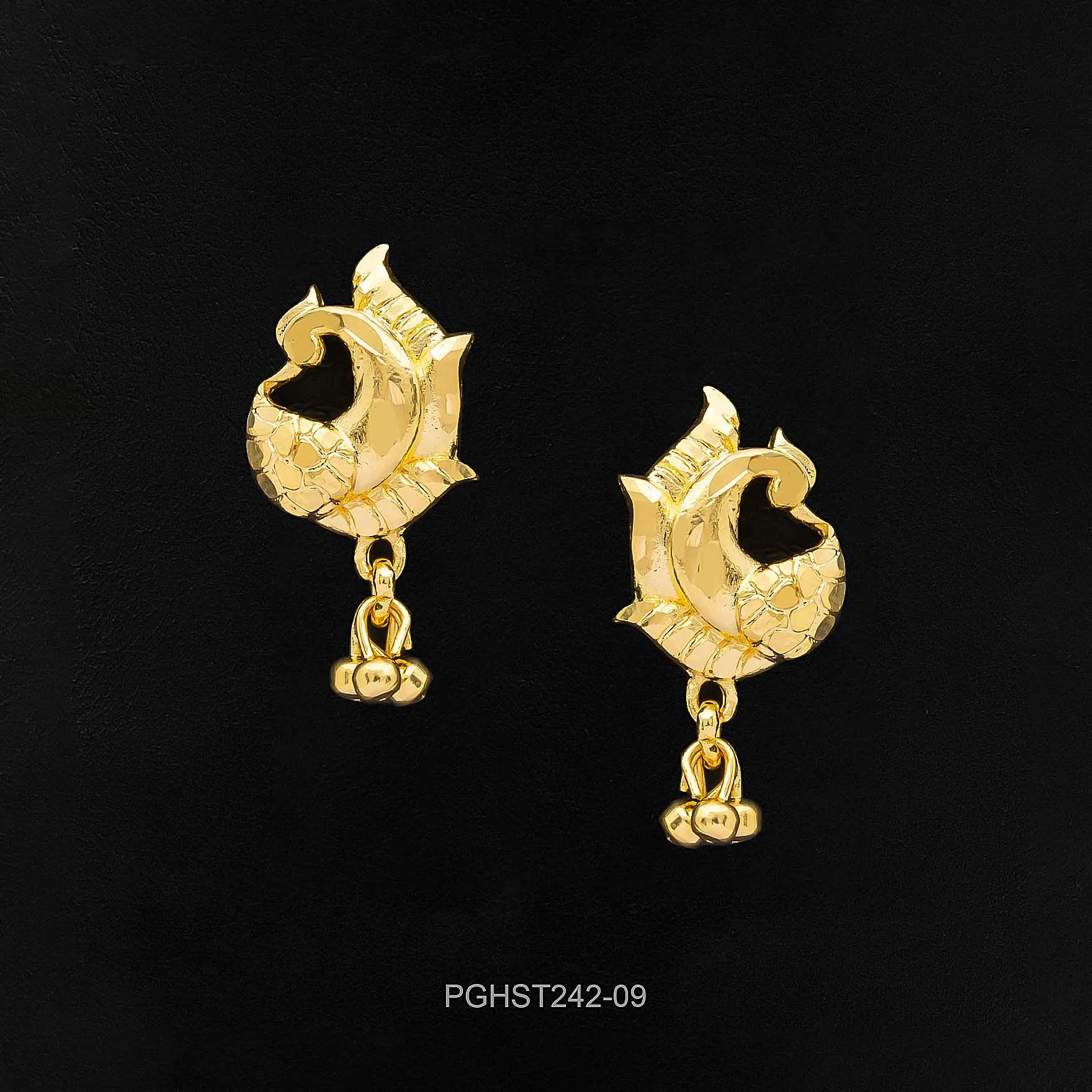 GOLDEN HANGING STUD PGHST242-09