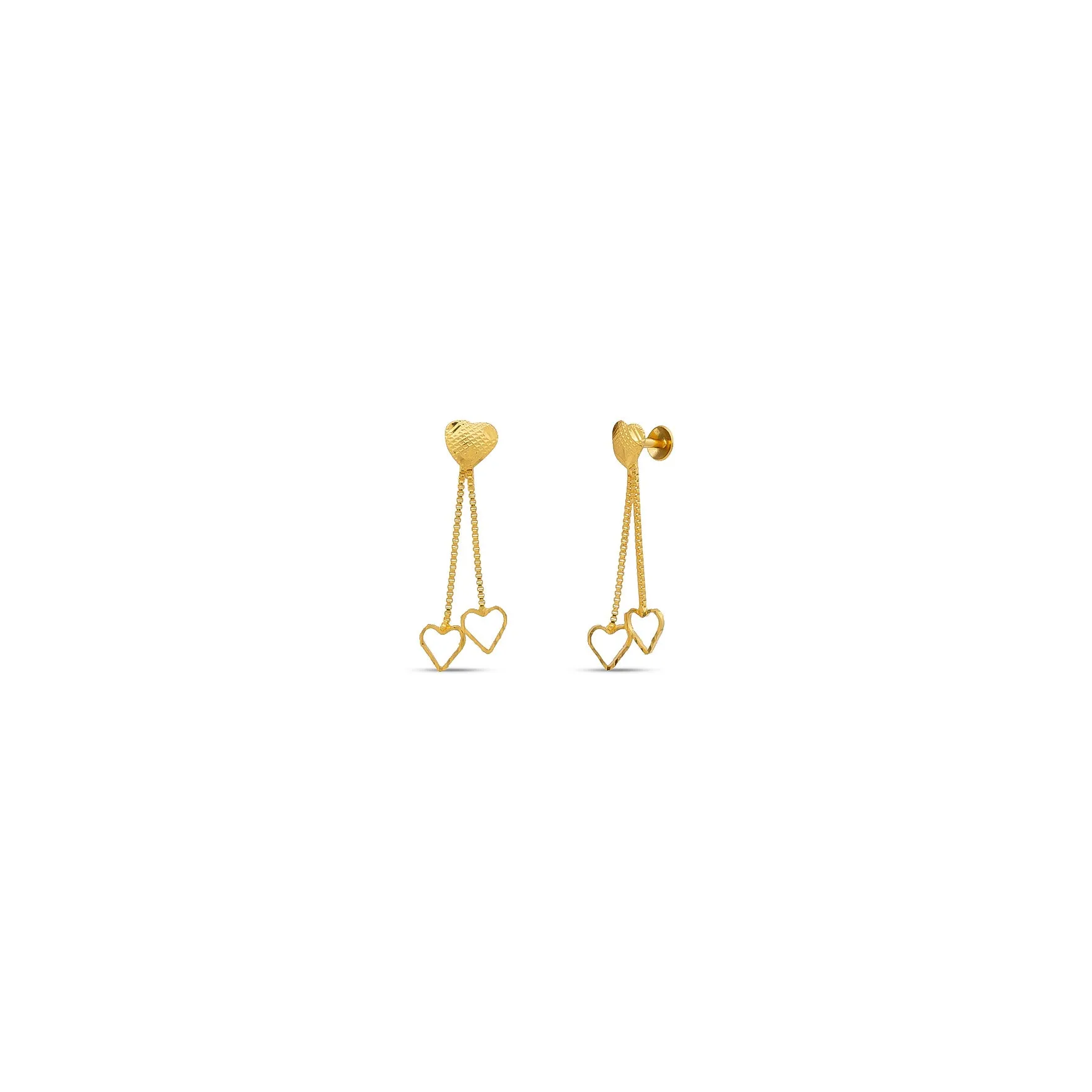 GOLDEN HANGING STUD PGHST245-001